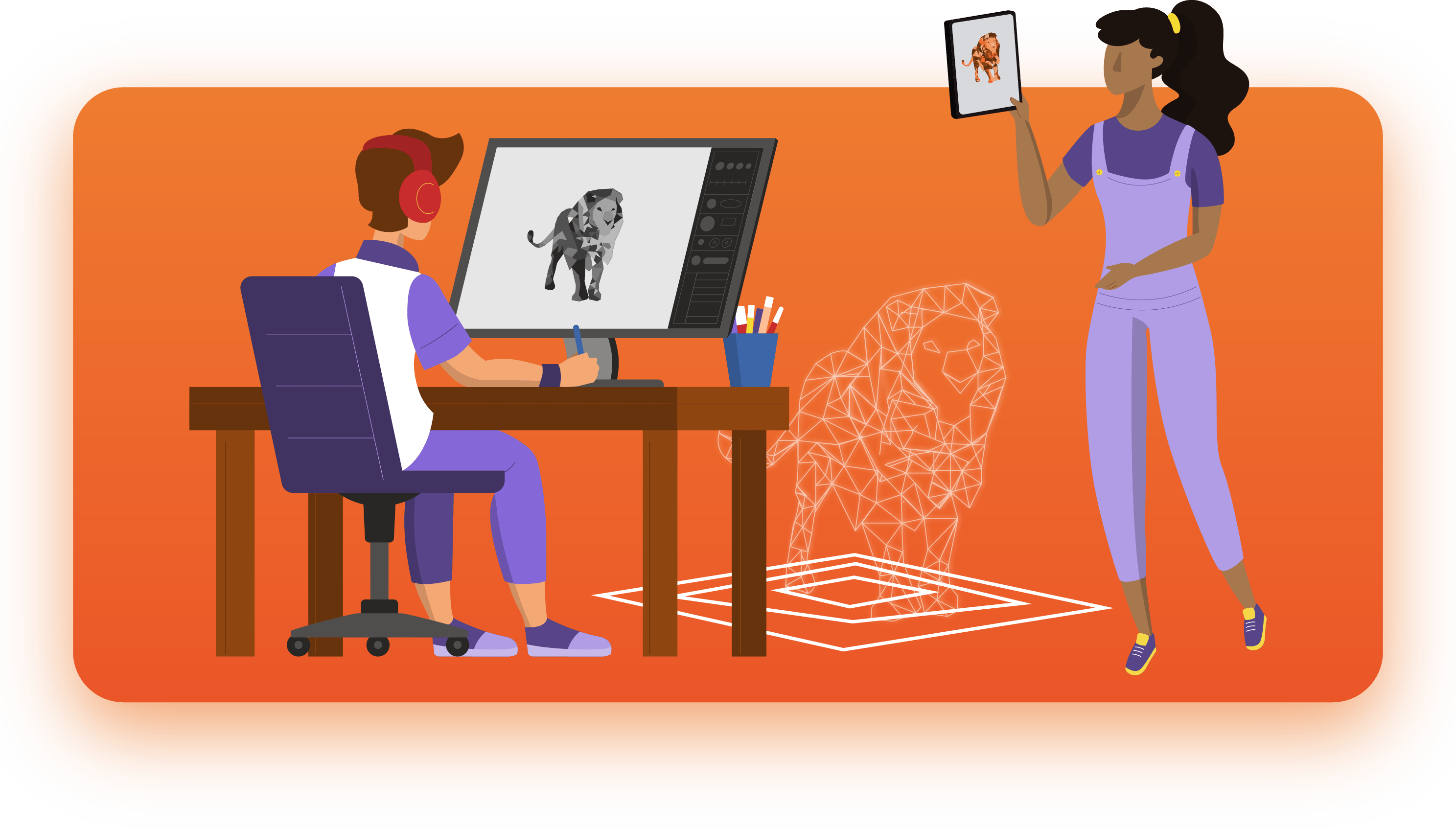 Ilustraciones para web de carreras_DISEÑO GRAFICO