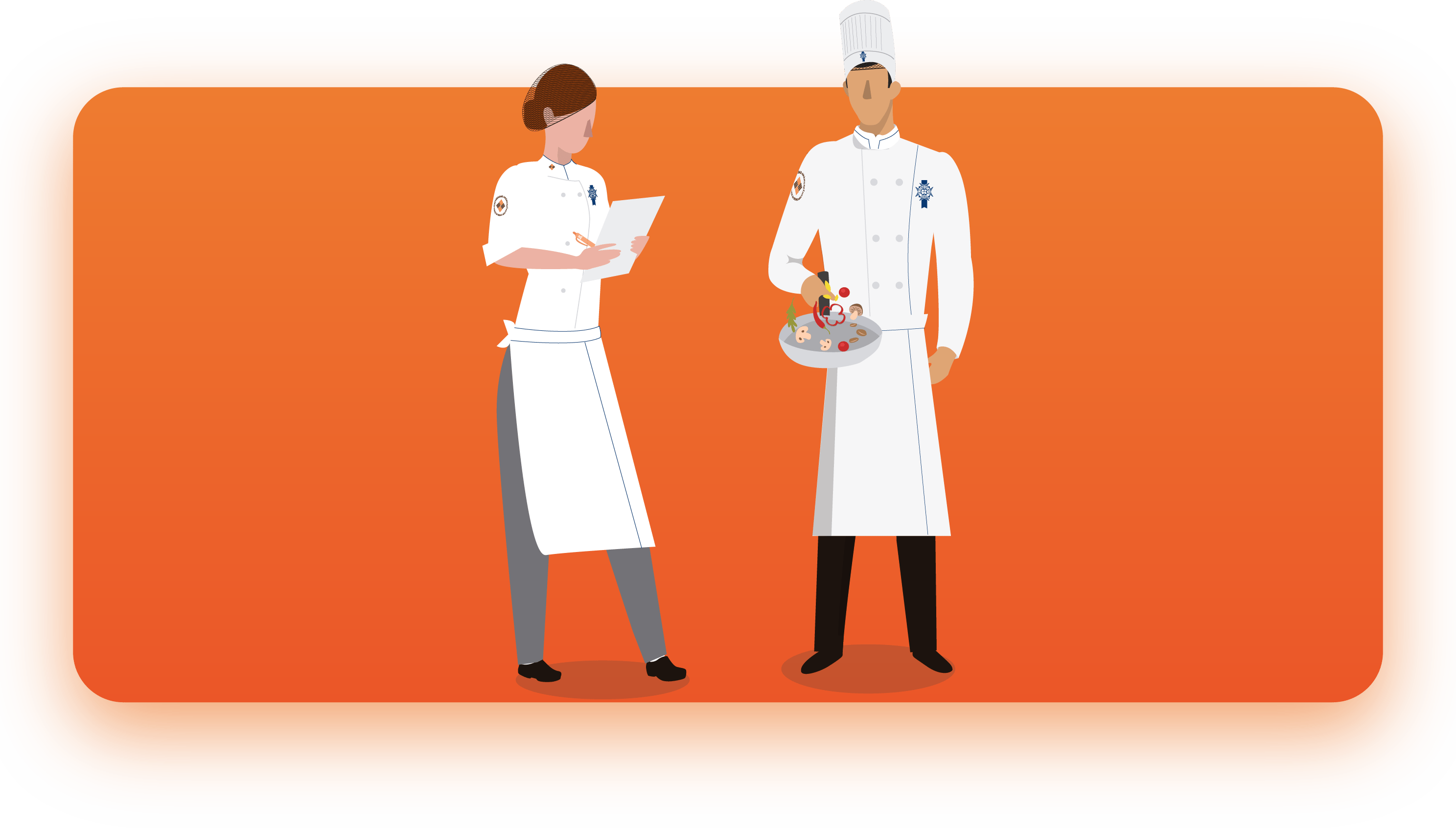 Ilustraciones para web de carreras_GASTRONOMIA