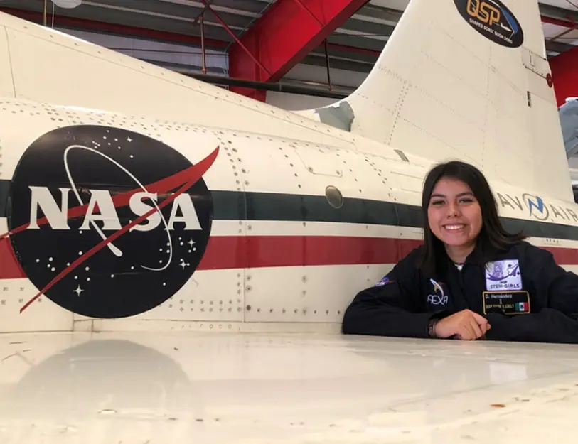 Estudiante de la Anáhuac Querétaro viviendo su experiencia en la NASA